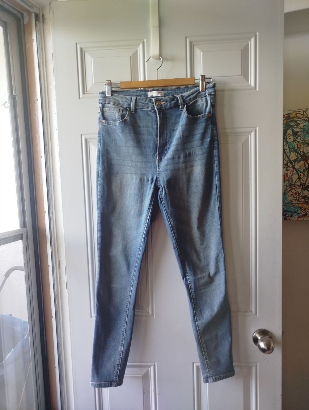 Women’s Light Blue High-Rise Skinny Jeans